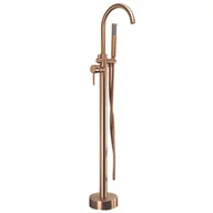 Baterie wannowe i prysznicowe - Rea Bateria wannowa podłogowa Rea Lungo miedź szczotkowana - miniaturka - grafika 1