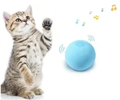 Zabawki dla kotów - Zabawka Dla Kota Piłka Kula Interaktywna Dzwięki Kocimiętka - miniaturka - grafika 1