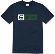 Koszulki męskie - t-shirt ETNIES NEW BOX TEE BLUE/GREEN - miniaturka - grafika 1