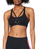 Biustonosze - Nike Damski biustonosz Indy Ultrabreathe Bra Sports czarny/(Dk Smoke Grey) XL - miniaturka - grafika 1