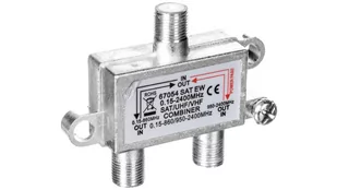 Pro Pro SAT-TV combiner 4040849670541 - Złącza, przejściówki, adaptery - miniaturka - grafika 1