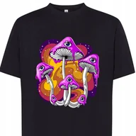 Koszulki męskie - Koszulka Grzyby Halucynogenne Xxl 3230 Czarna - miniaturka - grafika 1