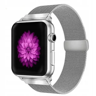 BRANSOLETA OPASKA DO APPLE WATCH SREBRNA 42/44mm - Akcesoria do smartwatchy - miniaturka - grafika 1