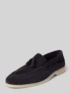 Półbuty męskie - Mokasyny skórzane ‘velluto franjo’ - miniaturka - grafika 1