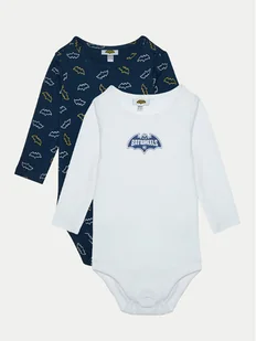 OVS Komplet 2 par body dziecięcych 2133409 Niebieski - Body dla niemowląt - miniaturka - grafika 1
