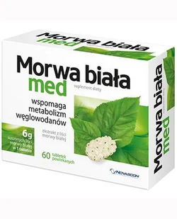 Morwa biała med x 60 tabl powlekanych - Leki dla diabetyków - miniaturka - grafika 1