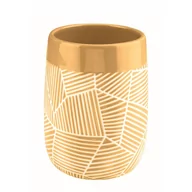 Kubki na szczoteczki do zębów - Kleine Wolke Serena ceramiczny kubek łazienkowy żółty - miniaturka - grafika 1