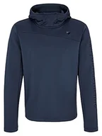 Bluzy męskie - Ziener Ziener Męska bluza z kapturem Jarmin | stretch, elastyczny, ciepły niebieski granatowy 56 217252 - miniaturka - grafika 1