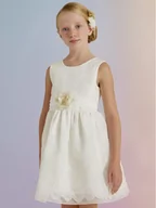 Sukienki i spódniczki dla dziewczynek - Abel & Lula Sukienka elegancka 5022 Biały - miniaturka - grafika 1