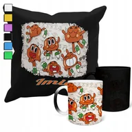 Gadżety dla niej i dla niego - ZESTAW KUBEK MAGICZNY + POSZEWKA Z PODUSZKĄ-PREZENT ŚWIAT GUMBALLA + IMIĘ - miniaturka - grafika 1