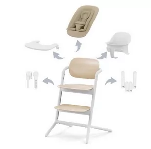 CYBEX Krzesełko LEMO 4-in 1 Set ABTSHE Sand White - white - Krzesełka do karmienia - miniaturka - grafika 1