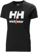 Koszulki i topy damskie - Women's HELLY HANSEN W Classic Logo T-Shirt, black M - miniaturka - grafika 1