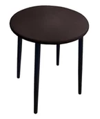 Taborety i hokery - Taboret TRIX AL3 venge podstawa czarna - miniaturka - grafika 1