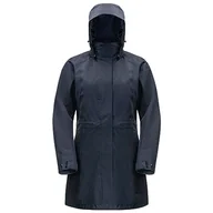 Płaszcze damskie - Jack Wolfskin Ottawa Płaszcz Kurtka, Nocny Niebieski, L Kobiety - miniaturka - grafika 1