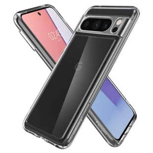 Etui GOOGLE PIXEL 8 PRO Spigen Ultra Hybrid Crystal transparentne - Etui i futerały do telefonów - miniaturka - grafika 9