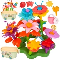 Klocki - Zestaw Kreatywne Klocki Kwiatki Konstrukcyjne Budowanie Ogrodu DIY 102el. - miniaturka - grafika 1