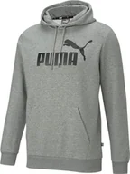 Bluzy męskie - Puma Puma Essential Big Logo Hoody 586686-03 Szare XXL - miniaturka - grafika 1