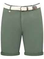 Spodnie męskie - Geographical Norway Bermudy "Podex" w kolorze khaki - miniaturka - grafika 1