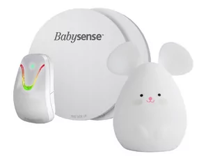 BabySense Monitor oddechu 7 + Myszka LUCA by Natulino Innovations | Lampka nocna LED dla dziecka - Elektroniczne nianie i monitory oddechu - miniaturka - grafika 1