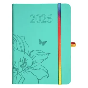 Kalendarz 2026 B6 tyg. Hip Hop miętowy - Kalendarze Kalendarz 2026 B6 tyg. Hip Hop miętowy - Kalendarze - miniaturka - grafika 1