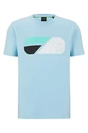 Koszulki męskie - BOSS T-shirt męski, Open Blue460, 5XL - miniaturka - grafika 1