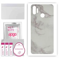 Szkła hartowane na telefon - Folia naklejka skórka strukturalna na TYŁ do Realme C3S -  Marmur Szary - apgo SKINS - miniaturka - grafika 1