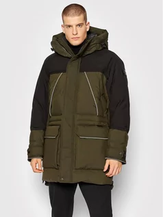 Kurtki męskie - Woolrich Parka Teton CFWOOU0524MRUT1723 Zielony Comfort Fit - grafika 1