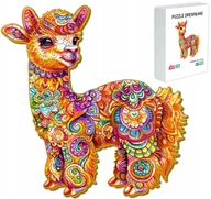 Puzzle - Puzzle Drewniane Dla Dzieci Dorosłych 113 Elementów Lama Prezent Dla Dzieci - miniaturka - grafika 1