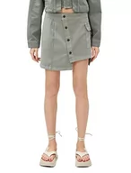 Spodnie damskie - Koton Damskie spodnie jeansowe o regularnym kroju, z kieszeniami, z bawełny, khaki (801), 40 - miniaturka - grafika 1