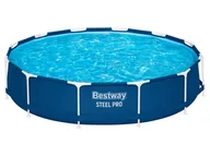 Baseny ogrodowe - Bestway Zestaw basenowy Steel Pro Frame, 366 x 76 cm, z pompą - miniaturka - grafika 1