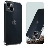 Etui i futerały do telefonów - iPhone 14 Etui Żel silikonowy Elastyczne Wzmocnione Antywstrząsowe rogi Przezroczyste - miniaturka - grafika 1