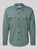 Koszule męskie - Koszula casualowa z listwą guzikową model ‘NEWKODYL’ - miniaturka - grafika 1