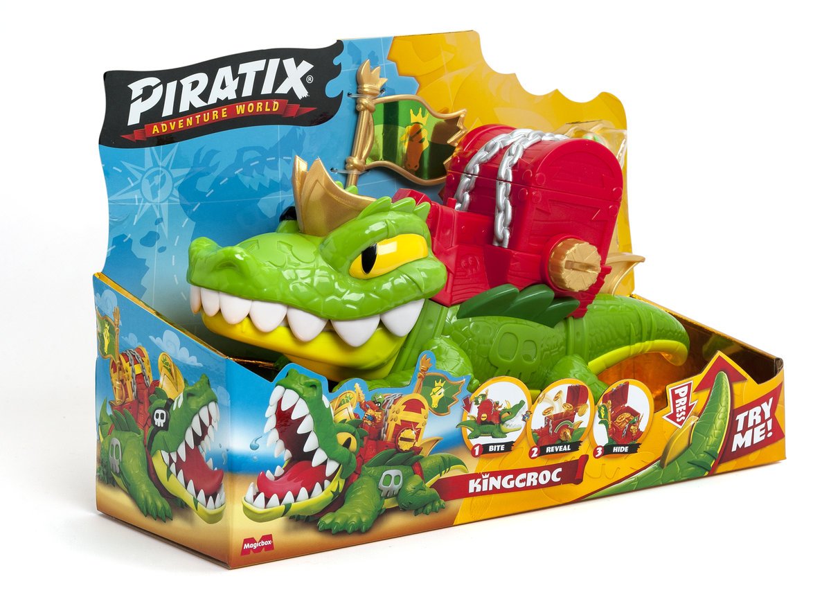 PIRATIX Crazy Jungle Krokodyl King Croc + Figurka