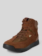 Botki męskie - Buty skórzane z aplikacjami z logo model ‘URBAN BREAKER’ - miniaturka - grafika 1