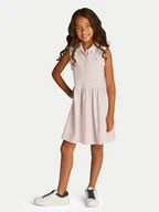 Sukienki i spódniczki dla dziewczynek - Tommy Hilfiger Sukienka codzienna KG0KG08486 D Różowy Regular Fit - miniaturka - grafika 1
