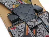 Paski - Szare szerokie szelki męskie w narzędzia T19 - miniaturka - grafika 1