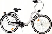 Rowery - Dallas Bike Rower Dallas Składak Alu 26" 3spd - biały z czarnym - miniaturka - grafika 1