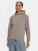 Bluzy damskie - Calvin Klein Bluza Nano Logo K20K207615 Beżowy Regular Fit - miniaturka - grafika 1