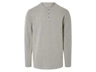 Koszulki męskie - LIVERGY® Koszulka męska z długim rękawem z bawełny (Szary, L (52/54)) - miniaturka - grafika 1