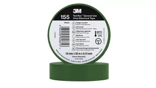 Taśma izolacyjna 19mm x 20m PCW Temflex 155 zielona 7100184747 - Inne akcesoria elektryczne - miniaturka - grafika 1