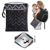 Torby i organizery dla mam - Torba Organizer Mamy Na Mokre Brudne Ubranka Podrozna Do Wozka Dziecka - miniaturka - grafika 1
