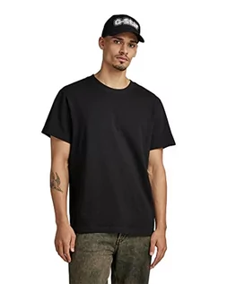 Koszulki męskie - G-STAR RAW Męski t-shirt, czarny (dk Black C336-6484), XXL, Czarny (Dk Black C336-6484), XXL - grafika 1