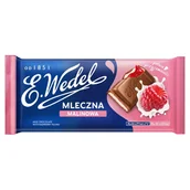 Czekolada - Wedel CZEKOLADA MALINOWA NADZIEWANA 100G - miniaturka - grafika 1