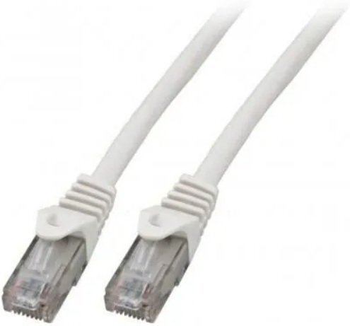 Mercodan Kabel sieciowy RJ-45, Cat.6, U/UTP, LSZH, CCA, biały, 20 m 371229200 10294901