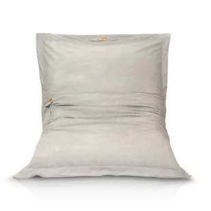 Pufa worek FOTEL XXL do siedzenia + poduszki - kolor jasny szary - Pufy i podnóżki Pufa worek FOTEL XXL do siedzenia + poduszki - kolor jasny szary - Pufy i podnóżki - miniaturka - grafika 1