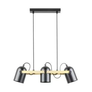 Resi lampa wisząca 3xE27 czarna/złota A8163-3A - Lampy sufitowe - miniaturka - grafika 1