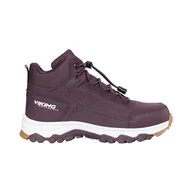 Buty dla chłopców - Viking Dziecięce buty Akkarvik Mid Warm Wp Sl Walking Shoe, Black Granite, 41 EU - miniaturka - grafika 1
