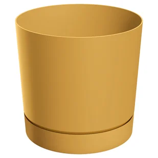 Doniczka Tubo 20cm musztardowa Prosperplast - Donice - miniaturka - grafika 1