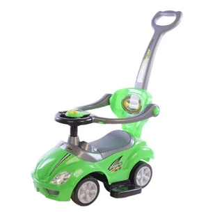 Jeździk z rączką 3w1 Mega Car zielony Baby Mix - Jeździki dla dzieci - miniaturka - grafika 1