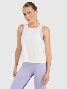 4F Top treningowy szybkoschnący damski - beżowy L - Koszulki sportowe damskie 4F Top treningowy szybkoschnący damski - beżowy L - Koszulki sportowe damskie - miniaturka - grafika 1